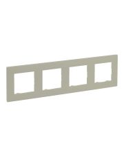 Рамка 4-постовая Legrand Niloe Step песчаный (864674)