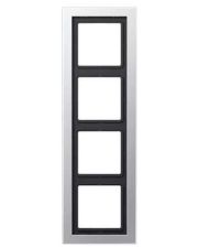 Рамка 4-постовая Jung LS Design ALD2984-L алюминий