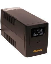 Устройство бесперебойного питания GEAR 600VA LCD plastic RJ45+USB (GU-600PLCD)