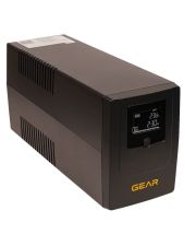 Устройство бесперебойного питания GEAR 1200VA LCD plastic RJ45+USB (GU-1200PLCD)
