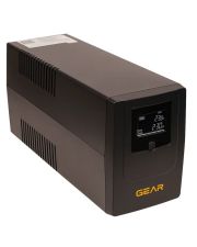 Устройство бесперебойного питания GEAR 1500VA LCD plastic RJ45+USB (GU-1500PLCD)