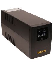Устройство бесперебойного питания GEAR 1500VA LCD metal RJ45+USB (GU-1500MLCD)