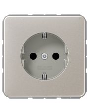 Розетка Jung CD 500 CD1520KIPT із з/к та шторками платина