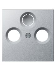 Накладка TV розетки Gira System 55 алюминий (086926)