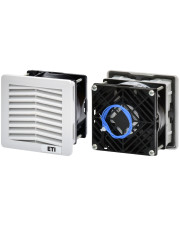 Фильтрующий щитовой вентилятор ETI EF-107-22-230V (22м.куб./ч, 230VАС, IP54, 107x107x80мм, RAL7035)