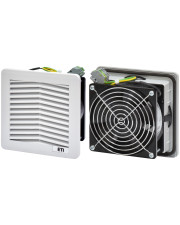 Фильтрующий щитовой вентилятор ETI EF-150-67-230V (67м.куб./г, 230VАС, IP54, 150x150x73мм, RAL7035)