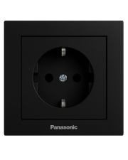 Розетка 1-на с з/к Panasonic Karre Plus 55 (черная)