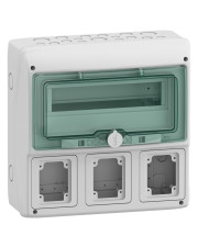 Щит на 12 модулей 13180 на 3 отверстия Schneider Electric Mureva IP65