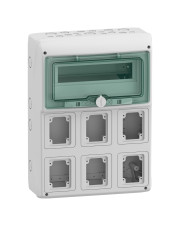 Щит на 12 модулей 13181 на 6 отверстий Schneider Electric Mureva IP65
