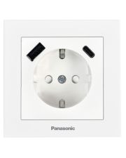 Розетка с з/к Panasonic Karre Plus 55 USB 2,1А 5В тип А+C (белая)
