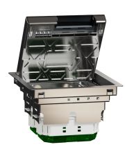 Підлоговий лючок Schneider Electric розмір M, 4 модулі, Unica System+ (метал)