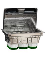 Підлоговий лючок Schneider Electric розмір L, 6 модулів, Unica System+  (метал)