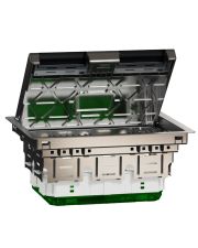 Підлоговий лючок Schneider Electric розмір L, 8 модулів, Unica System+ (метал)