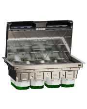 Підлоговий лючок Schneider Electric розмір XL, 12 модулів, Unica System+ (метал)