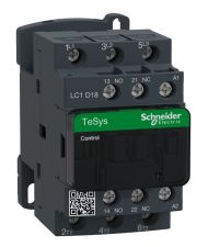 Контактор Schneider Electric LC1D18B7 TeSys Deca 3Р, 18A, НВ+НЗ 24B 50Гц