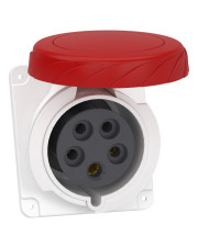 Угловая встроенная силовая розетка Schneider Electric PratiKa PKF32F735 32А 3P+N+E IP67 380-41В AC