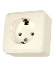 Накладная розетка Schneider Electric Prima WDE001180 с з/к (крем)