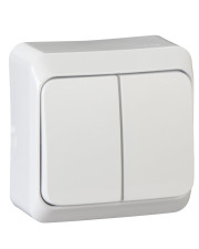 Вимикач 2-кл. Schneider Electric Prima WDE001050 (білий)