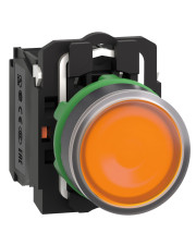 Кнопка с возвратом Schneider Electric XB5AW35M5 230-240В оранжевая