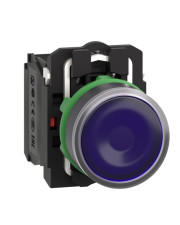 Кнопка с возвратом Schneider Electric XB5AW36B5 24В синяя