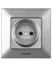 Розетка 1-на Panasonic Arkedia Slim (серебро)