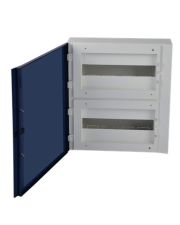 Настенный модульный щиток Panasonic BQDTM23221-UA1 32 модуля (прозрачная темно-серая дверца)