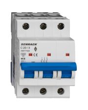 Автоматический выключатель Schrack 10кА 20А 3P х-ка C