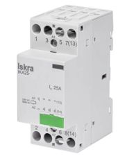 Модульный контактор ISKRA IKA 25A 230В AC 3NC+1NO