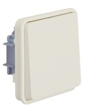Механизм кнопки Berker 10АX/250В W.1 полярная белизна (WNA022B)