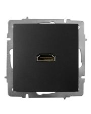 Механизм розетки HDMI Lezard Vesna антрацит (742-4288-203)