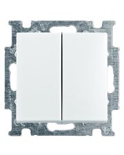 Двухкнопочный выключатель ABB Basic 55 2006/5 UC-94-507 (альпийский белый)