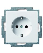 Розетка ABB Basic 55 20 EUC-94-507 с заземлением (белая)