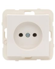 Одинарная розетка без з/к Logus 21121 TMF 16А 250В (бежевый)