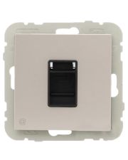 Компьютерная розетка Logus 21453 TPE RJ45 (Cat.5e) (жемчуг)