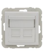 Двойная компьютерная розетка Logus 21975 TGE RJ45 (Cat.5e) (лед)