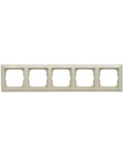 Пятиместная рамка ABB Basic 55 2515-92-507 (слоновая кость)
