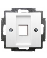 Накладка компьютерной розетки ABB Basic 55 2561-94-507 (белая)