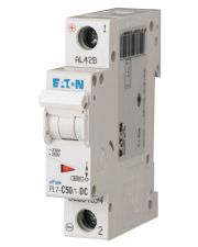 Автоматический выключатель Eaton PL7-C50/1-DC 250В DC 50А C