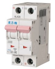Автоматический выключатель Eaton PL7-C2/2-DC 500В DC 2А C