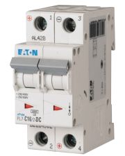 Автоматичний вимикач Eaton PL7-C16/2-DC 500В DC 16А C