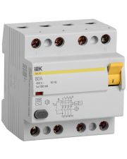 УЗО IEK ВД1-63 3P+N, 80А, 100мА