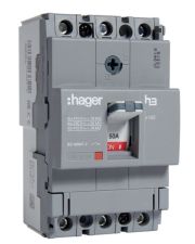 Автомат электропитания Hager x160, In=50А, 3п, 18kA