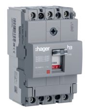 Автомат Hager x160, In=100А, 3п, 18kA