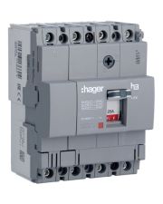 Автомат выключатель Hager x160, In=80А, 4п, 18kA