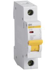 Автомат защиты сети IEK ВА47-29 1п D 16А
