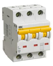 Автомат выключатель IEK ВА47-60 3Р С 16А 6кА