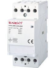 Контактор 4р 20А 4NO 220В; e.mc.220.4.20.4NO E.Next