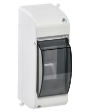Накладний щиток на 2 модулі IEK КМПн MKP42-N-02-30-20-U IP30 140х53х83мм з прозорою кришкою