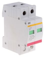 Разрядник IEK ОПС1-B 2Р 30/60кА 400B