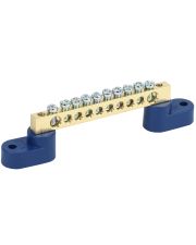 Шина N «ноль» IEK YNN10-69-10C2-K07 на двух угловых изоляторах ШНИ-6х9-10-У2-С